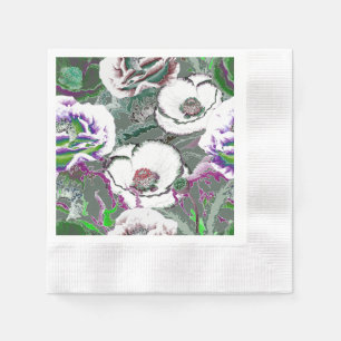 Flower composition. napkin