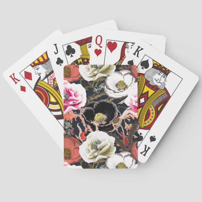Flower composition. playing cards (Back)