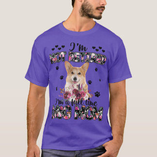 Flower Corgi Dog Mothers Day For Women Mama Dog Lo T-Shirt