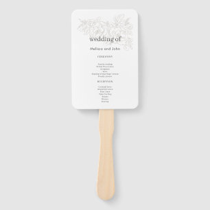 Flower Corner elegant wedding Hand Fan