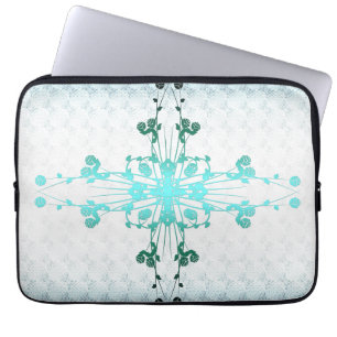 Flower Cross Laptop Sleeve