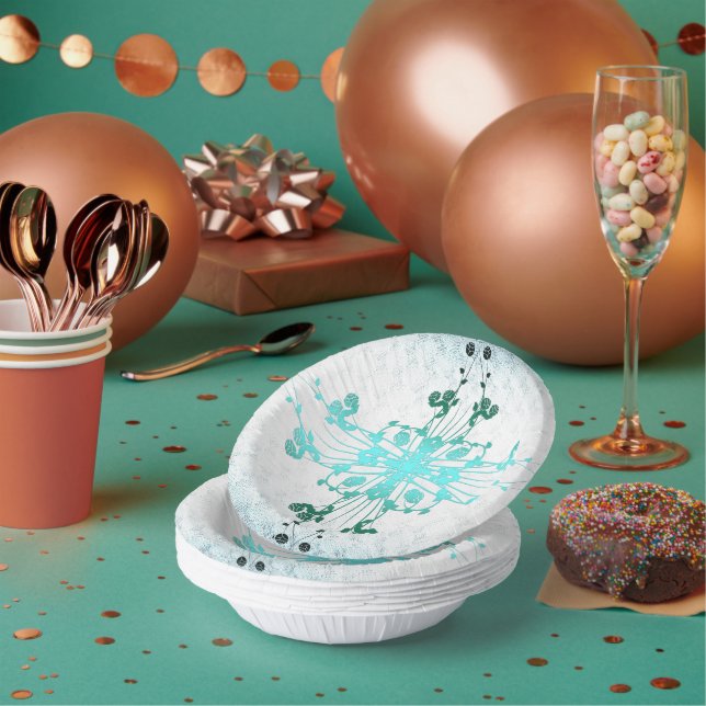 Flower Cross Paper Plate (Multi)