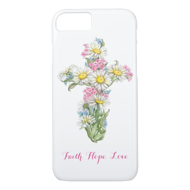 Flower Cross Phone Case (Back)