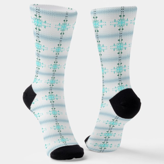 Flower Cross Socks (Angled)