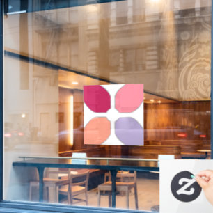 Flower Cross Window Cling