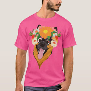 Flower Crown Animal Dog Lover Flowers Pet German S T-Shirt