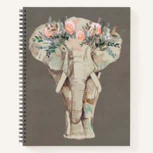 Flower Crown Elephant II Notebook
