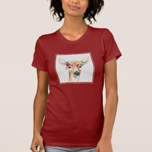 Flower Crown Forester Deer T-Shirt