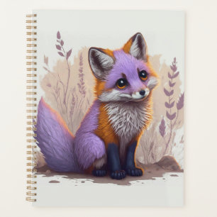 Flower Crown Fox Design vintage Planner