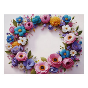 Flower crown poster