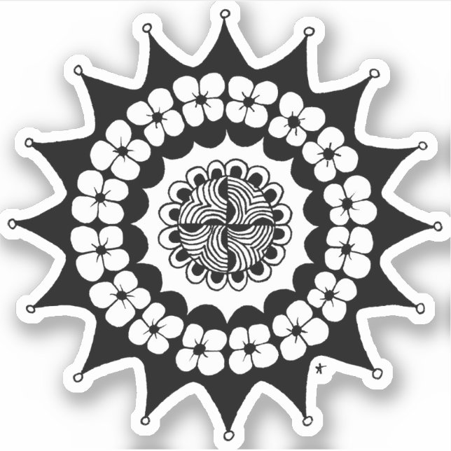 Flower Crown Zen Mandala (Front)