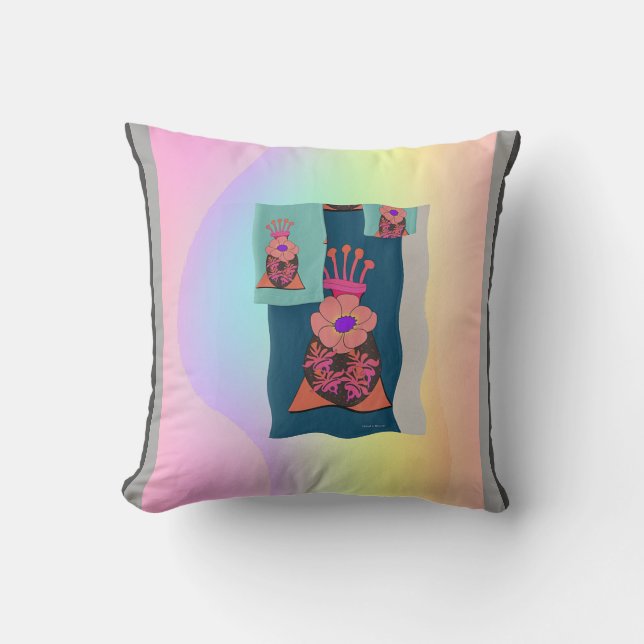 Flower Crowns Collage Cushion (Front)