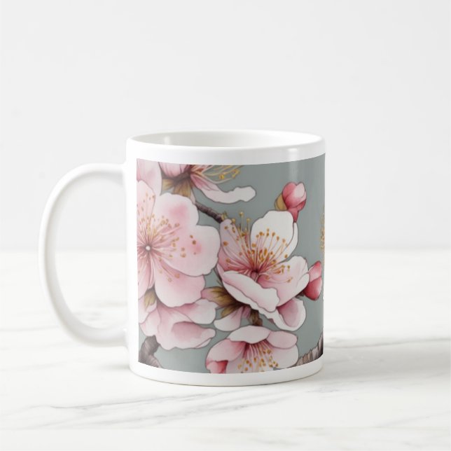 Flower cup Mug (Left)