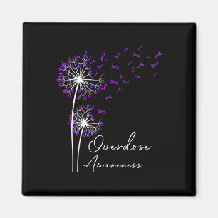 Flower Dandelion Faith Hope Love Purple Overdose A Magnet
