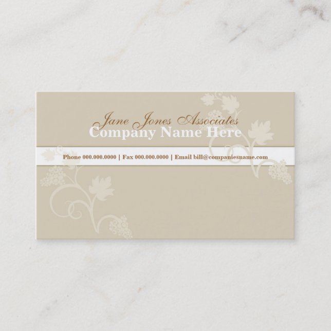 Flower Deco Business Card (Front)
