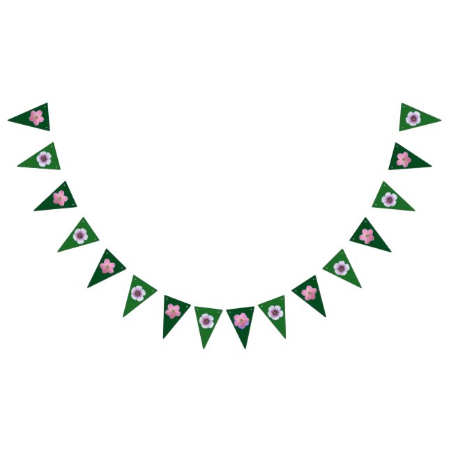 Flower Decor Garden Party Celebration Bunting (All)