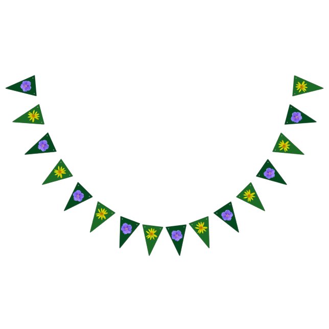 Flower Decor Garden Party Celebration Bunting (All)