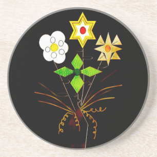 "Flower Delivery" Sandstone Coaster