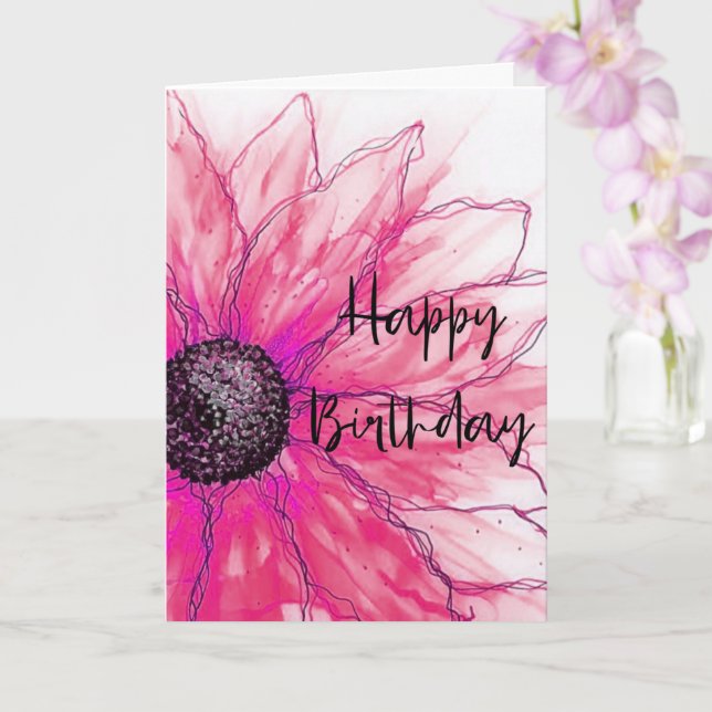 Flower design card (Orchid)
