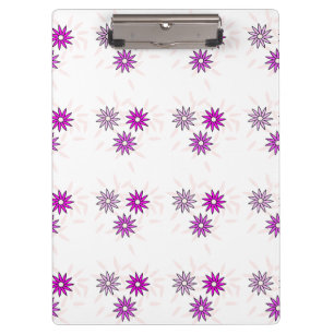 Flower design clipboard