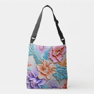 Flower design crossbody bag