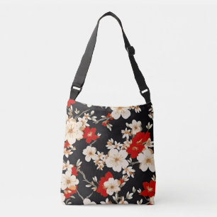 Flower design crossbody bag