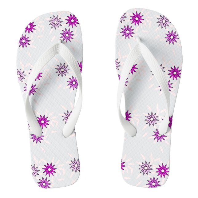 FLOWER DESIGN FLIP FLOPS (Footbed)