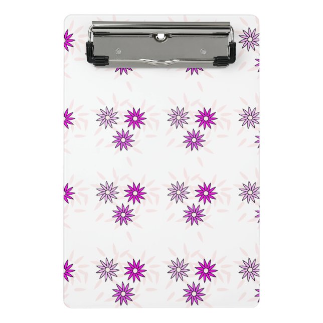 Flower design  mini clipboard (Front)