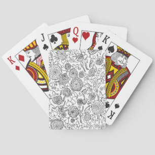 Flower Design Playing Deck of Cards