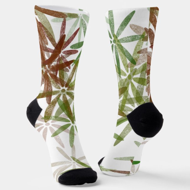 Flower Design Socks (Angled)