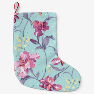 flower design textile illustrationart,background,d small christmas stocking