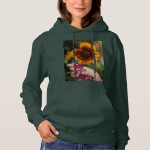 Flower design women's hoodies