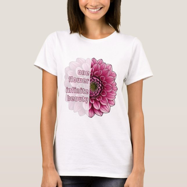 Flower_dgn.no.1- by Maaya Prints, Women's Basic T-Shirt (Front)