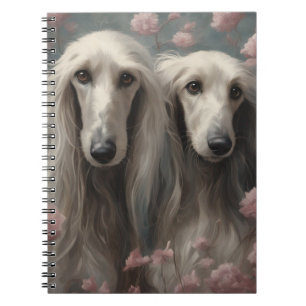Flower Dog Breed Portraits 8 Notebook