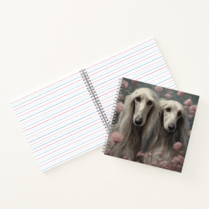 Flower Dog Breed Portraits 8 Notebook