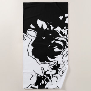 Flower Doodle Beach Towel