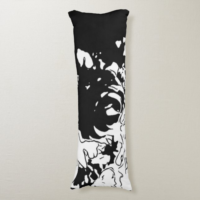 Flower Doodle Body Cushion (Front Vertical)