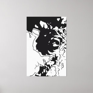 Flower Doodle Canvas Print