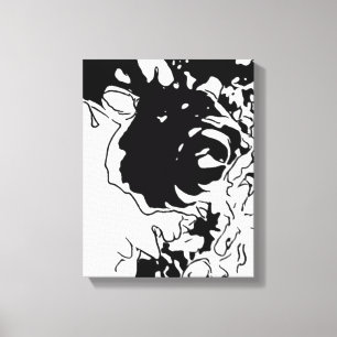 Flower Doodle Canvas Print