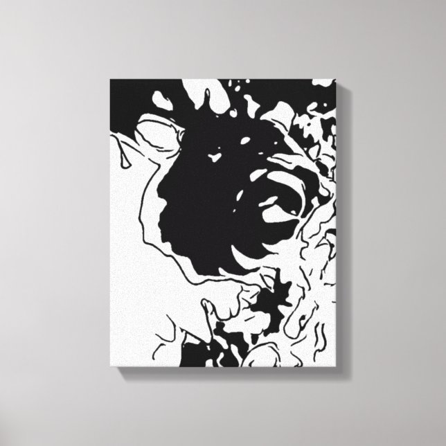 Flower Doodle Canvas Print (Front)