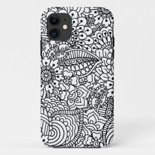 Flower Doodle iPhone 11 Case