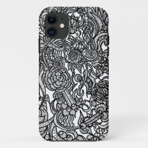 Flower Doodle iPhone 11 Case