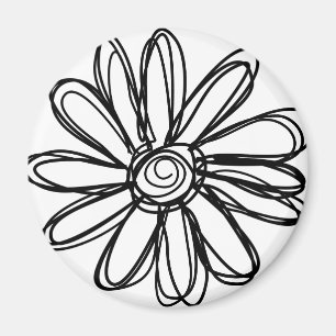 Flower Doodle Magnet