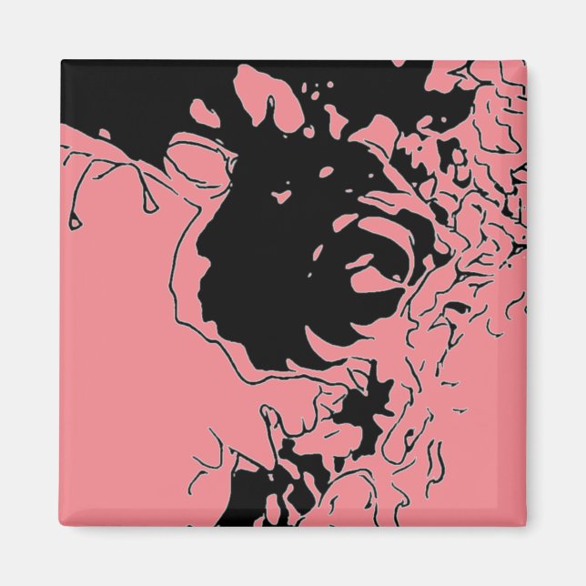 Flower Doodle Magnet (Front)