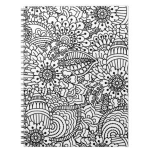 Flower Doodle Notebook