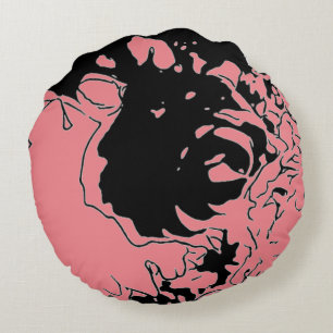 Flower Doodle Round Cushion