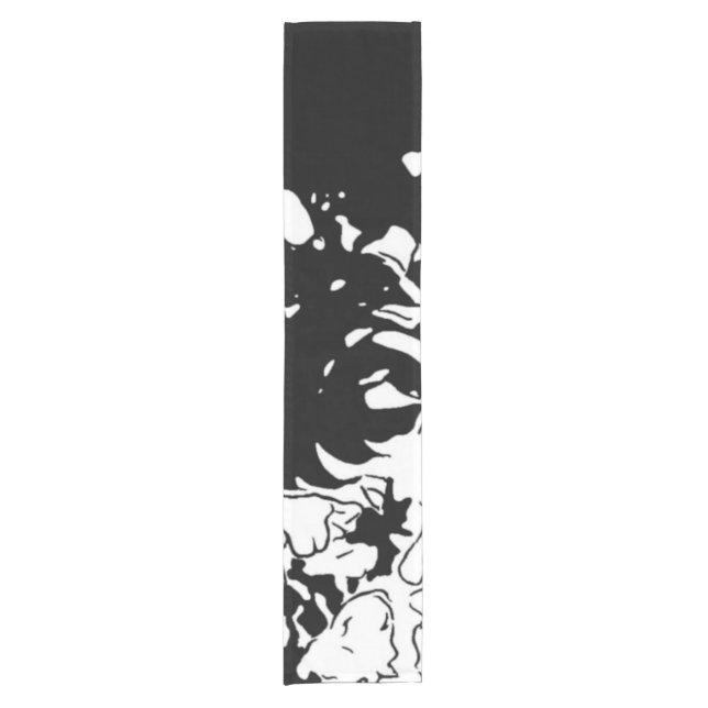 Flower Doodle Short Table Runner (Front)