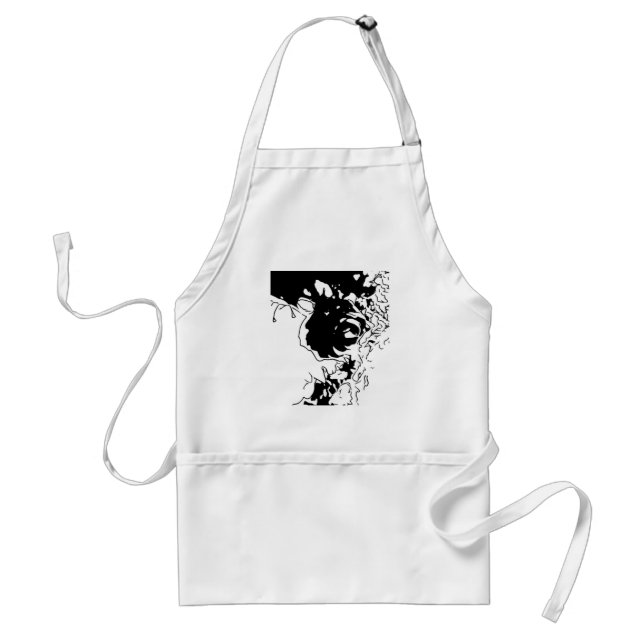 Flower Doodle Standard Apron (Front)