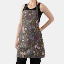 Flower Doodles All-Over Print Apron