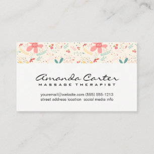 Flower Doodles Business Card